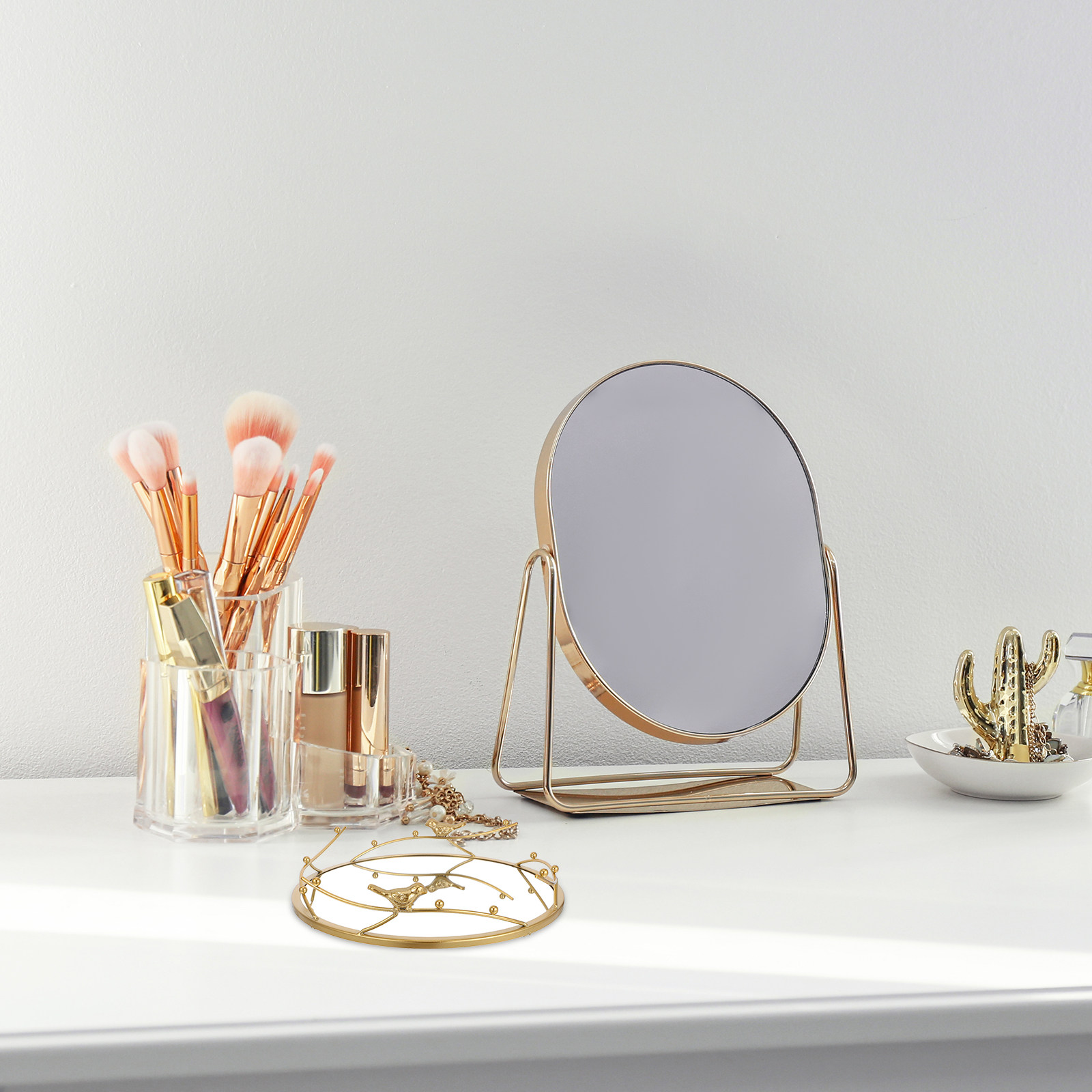 Nordic Golden Mirrored Vanity  - Decorative Mirror review and price
