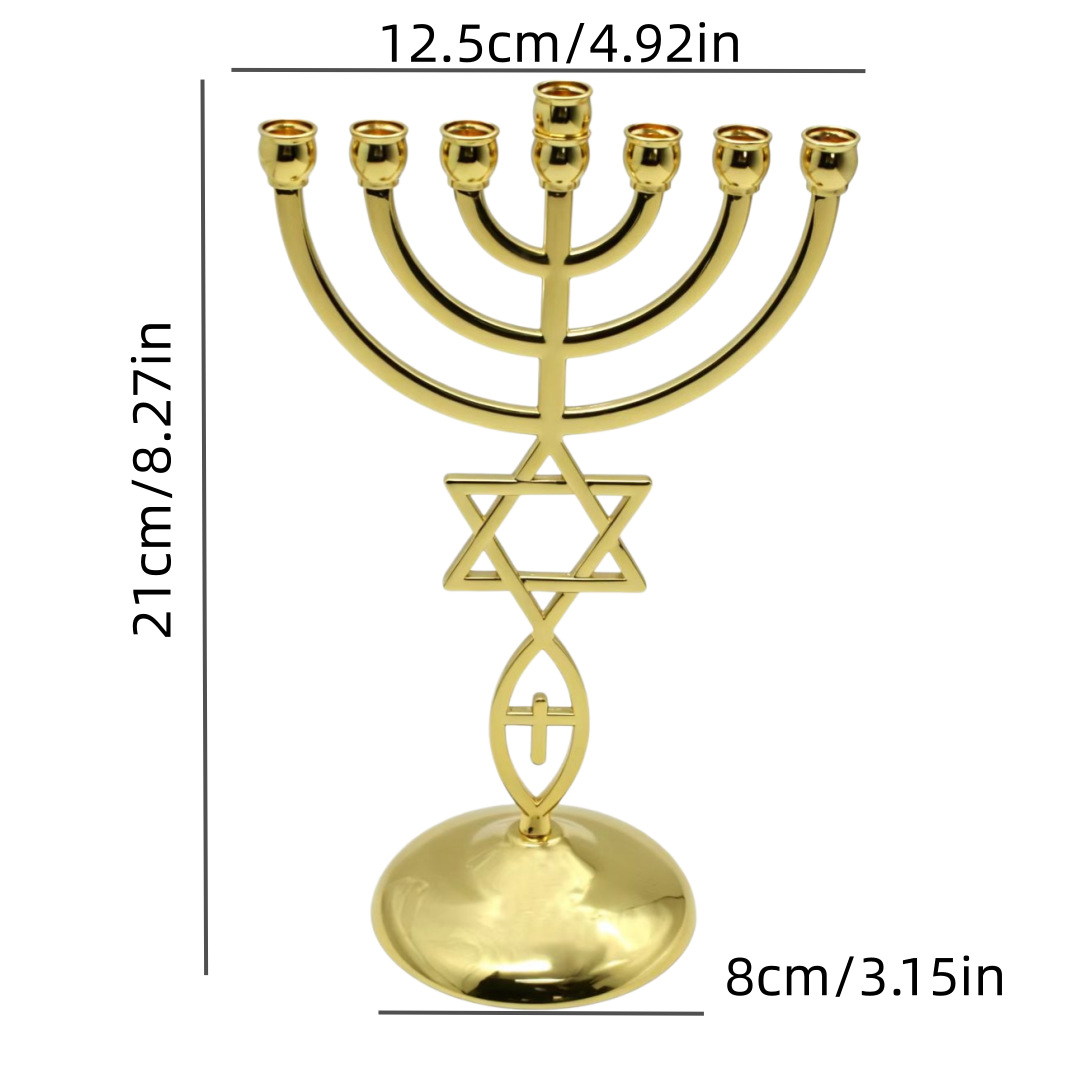 Hanukkah Seven-Headed Candle H - Candle Holder Decor review and price