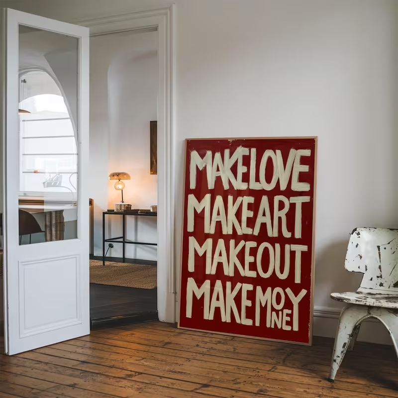 Modern,Retro Self Made Love Ki - Interior Design Living Room review and price