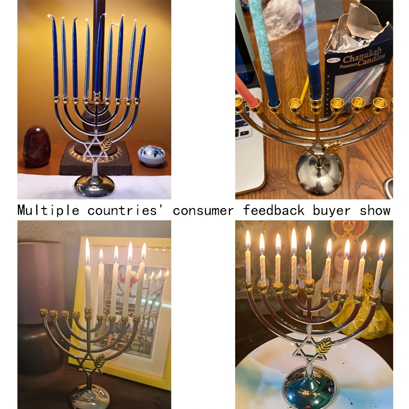 Hanukkah Menorah 9 Branch Cand - Candle Holder Decor review and price