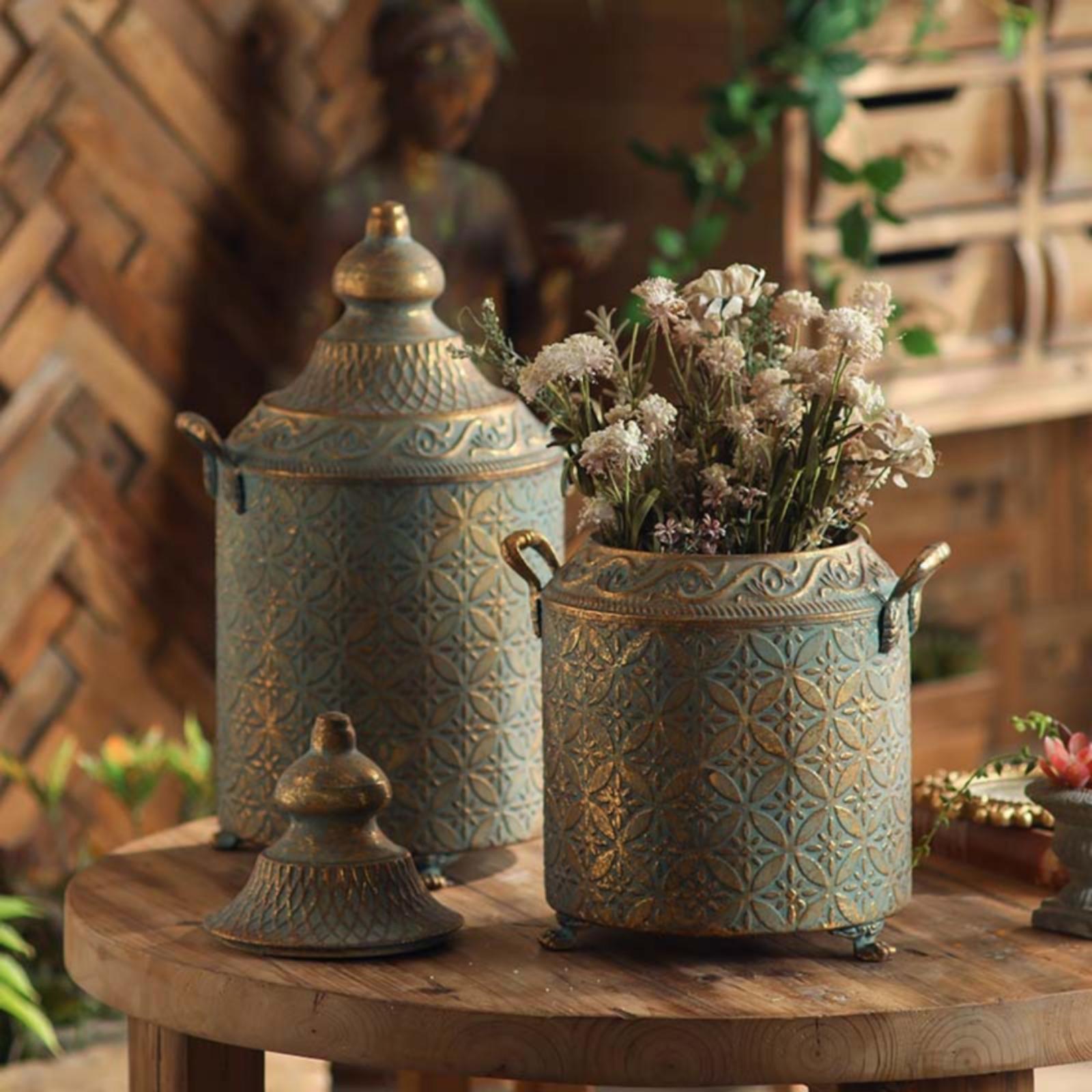 Patina Finished Metal Decorati - Vase Decor review and price
