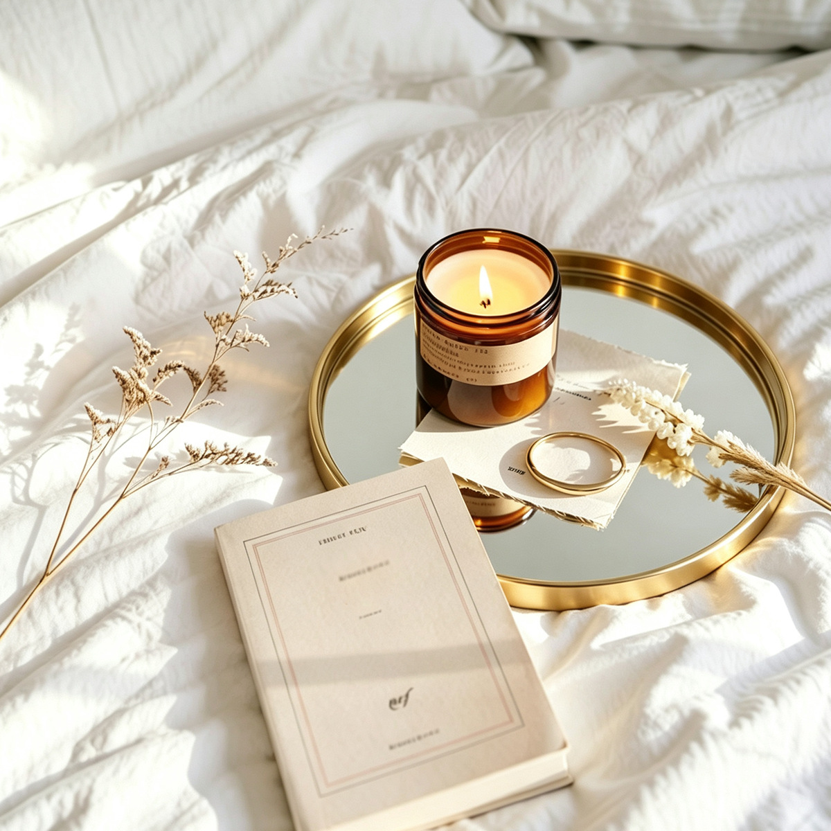 Gold‑Toned Round Mirror Tray,  - Decorative Mirror review and price