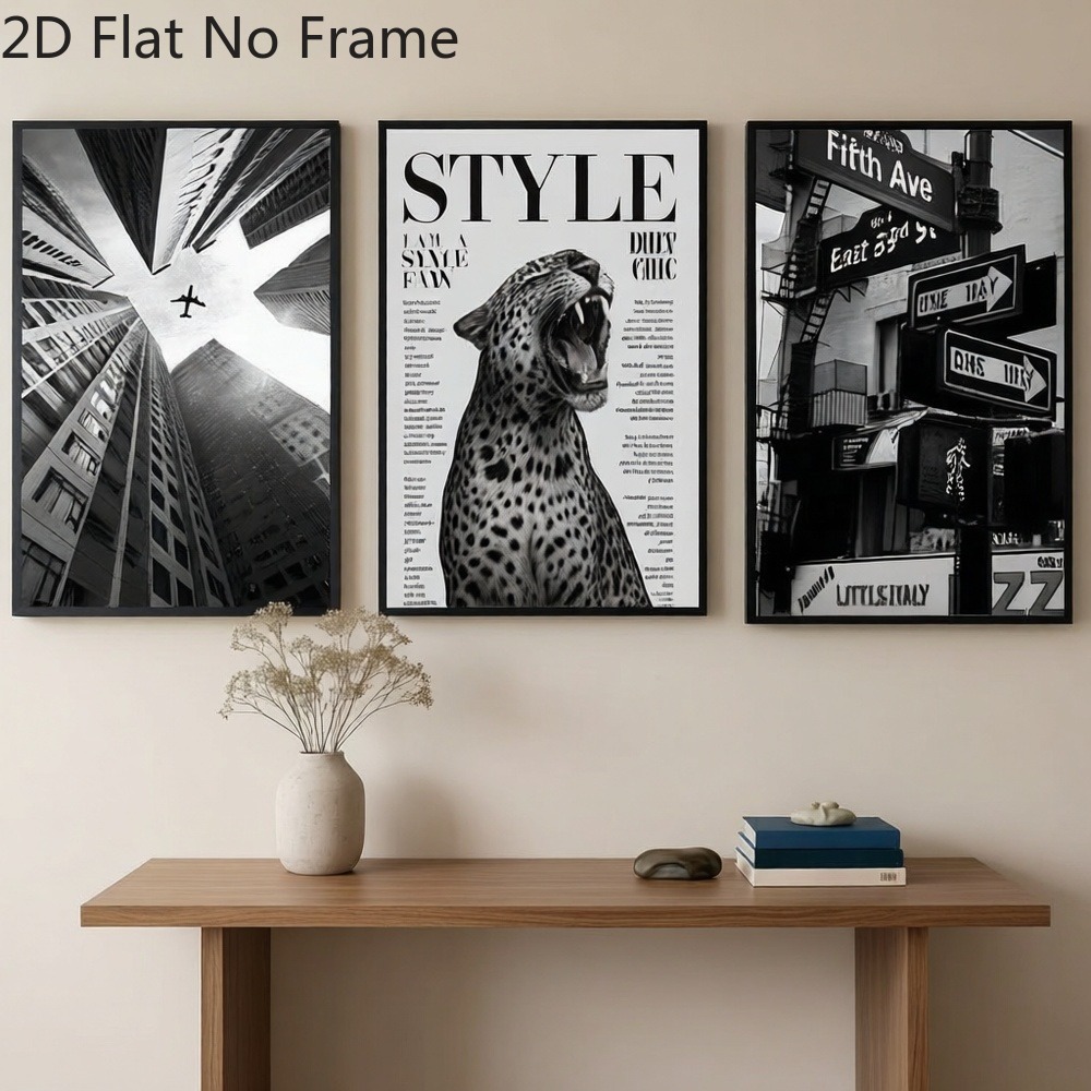 （NO Frame 3PCS）-2D Flat, 2D/FL - Abstract Canvas Set review and price