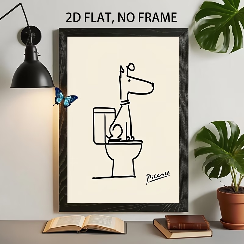 Modern,Retro Fun Dog Toilet Pi - Interior Design Living Room review and price
