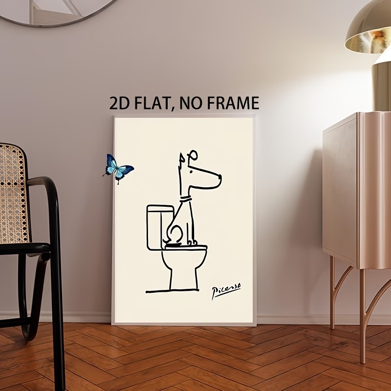 Modern,Retro Fun Dog Toilet Pi - Interior Design Living Room review and price