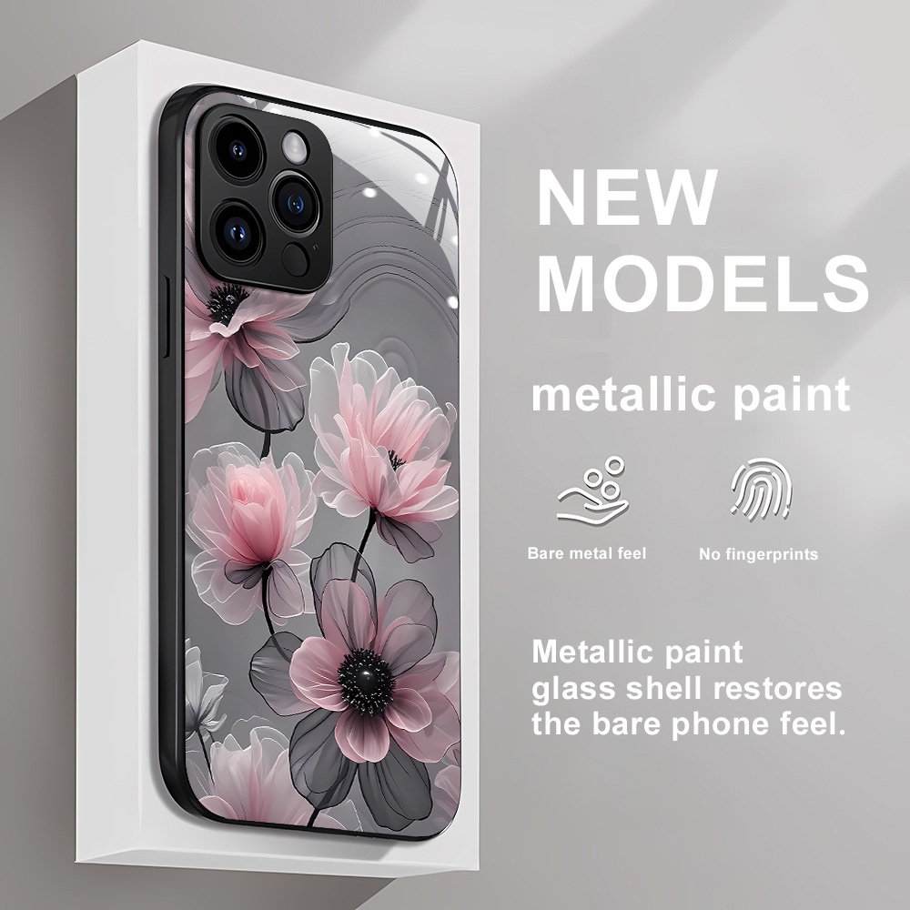 Flower Tempered Glass Case For - Vase Decor review and price