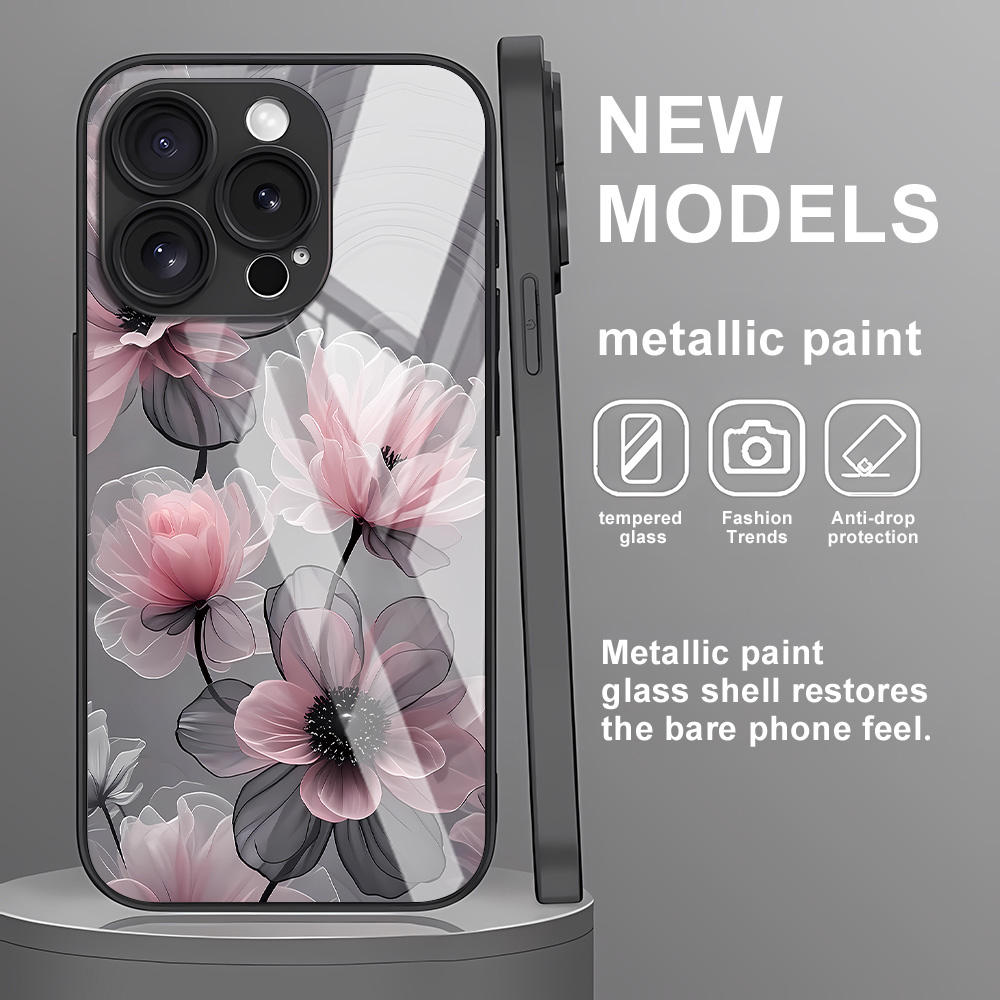 Flower Tempered Glass Case For - Vase Decor review and price