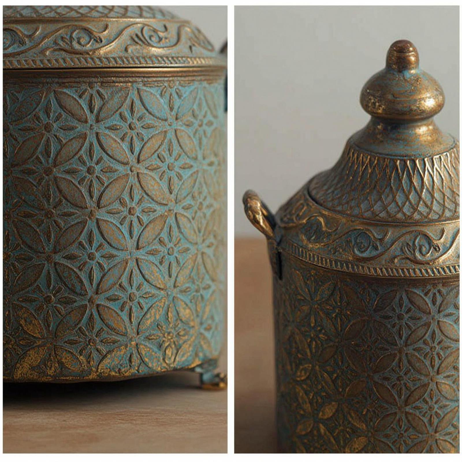Decorative Iron Vase Aged Gild - Vase Decor review and price