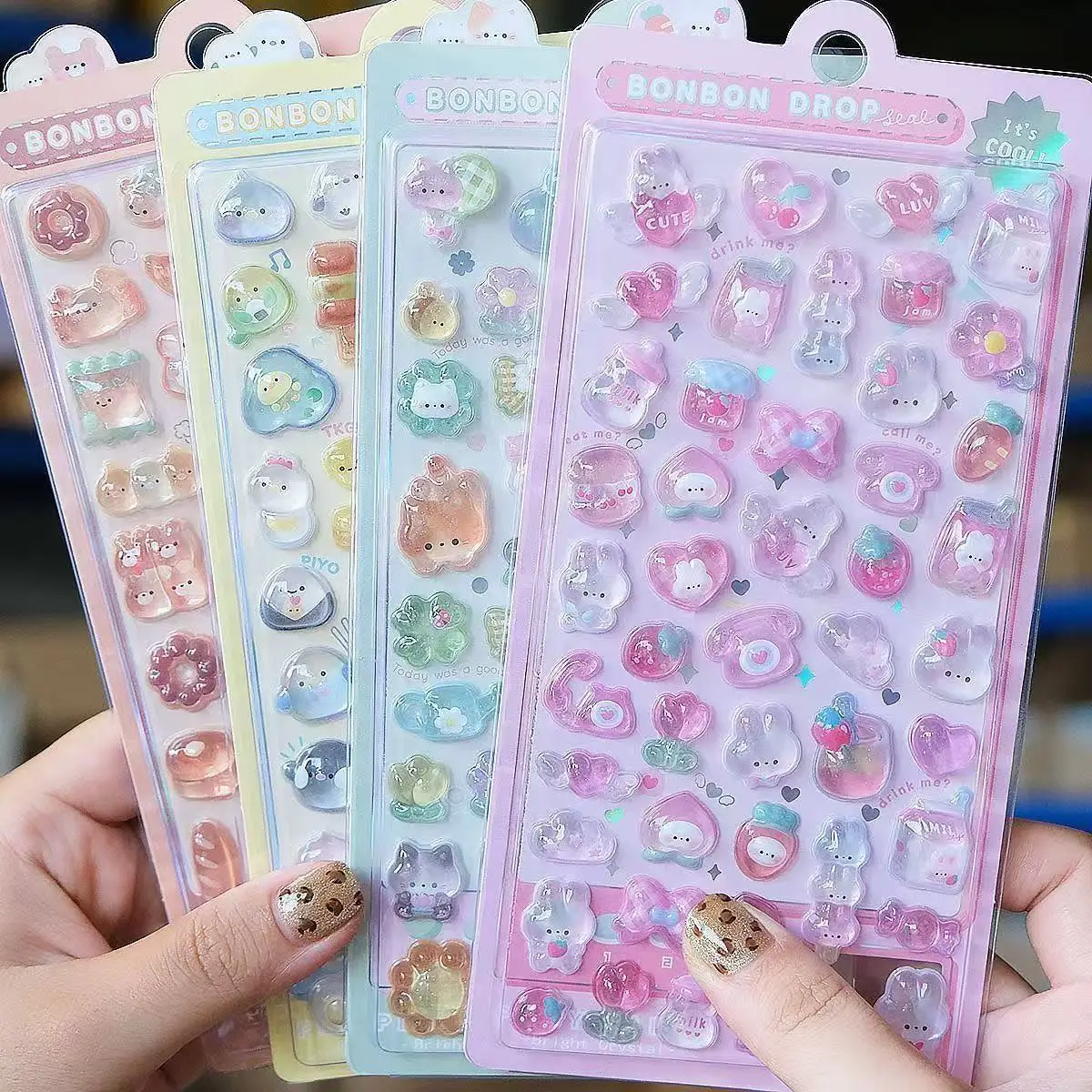 =-=2027Kawaii 3D Jelly Resin S - Wall Sticker review and price