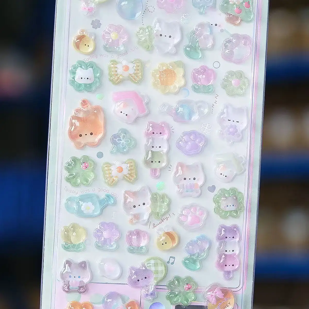 =-=2027Kawaii 3D Jelly Resin S - Wall Sticker review and price