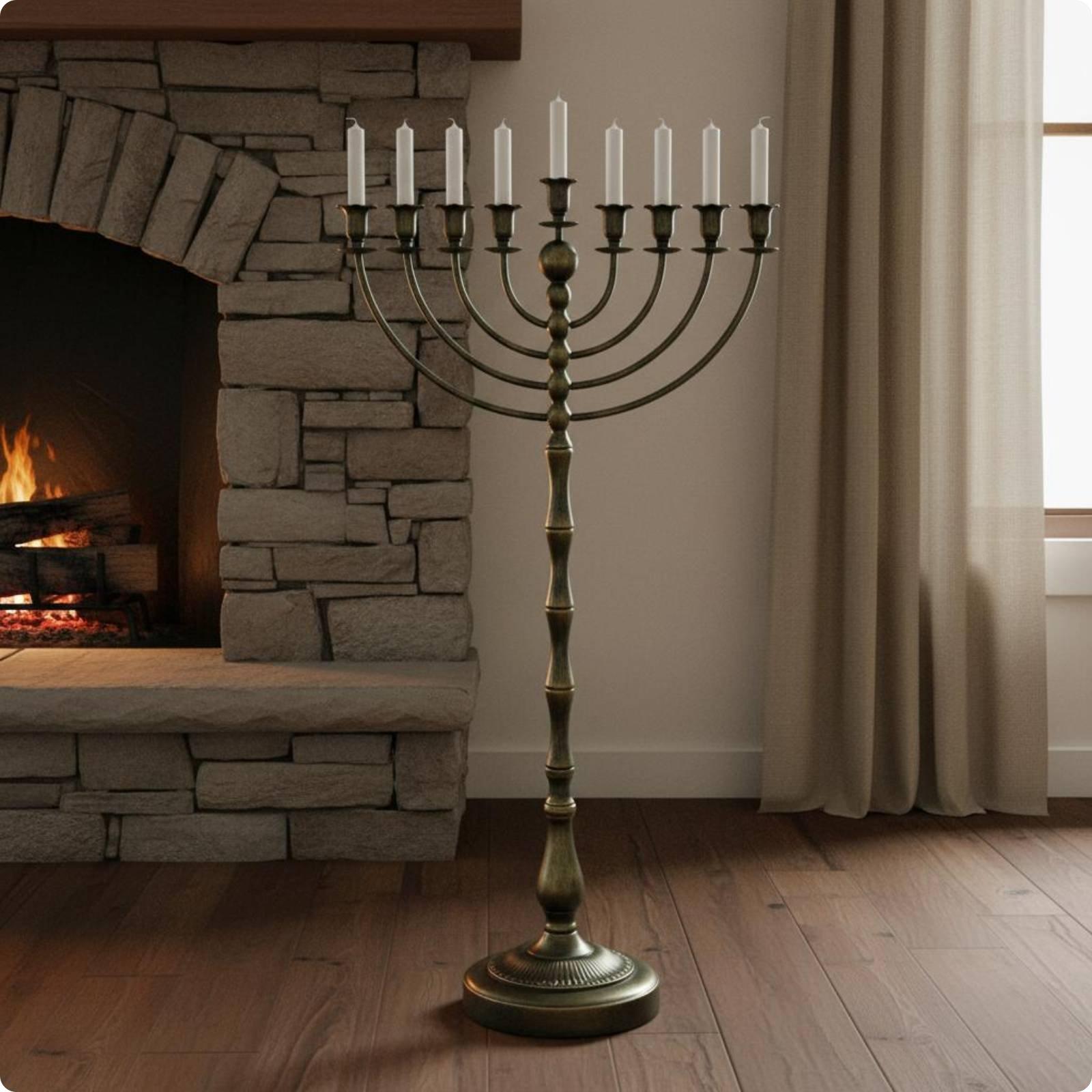 Tall Bronze Candelabra Floor S - Candle Holder Decor review and price