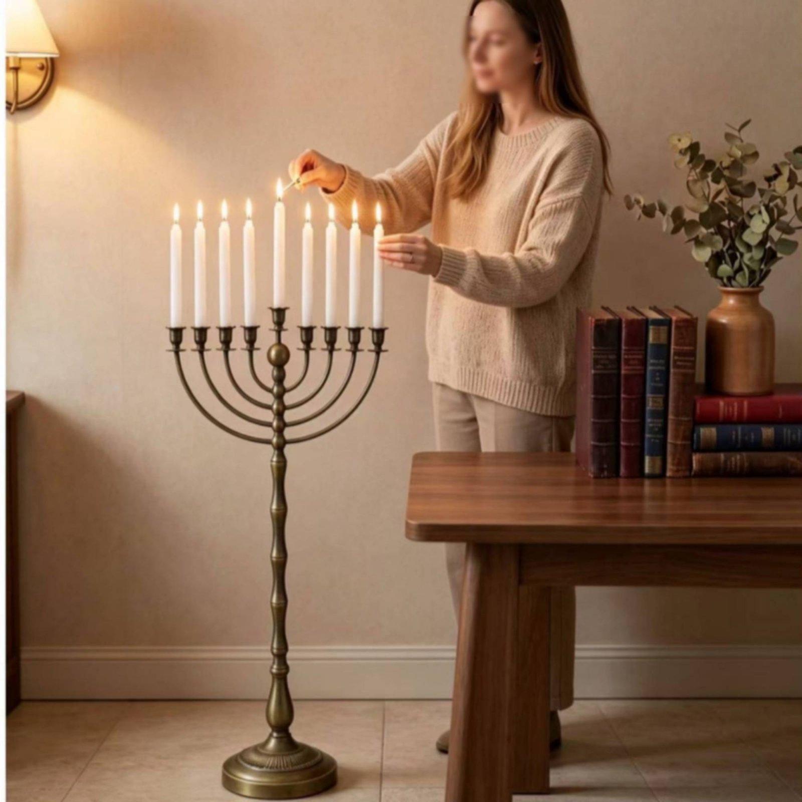 Tall Bronze Candelabra Floor S - Candle Holder Decor review and price