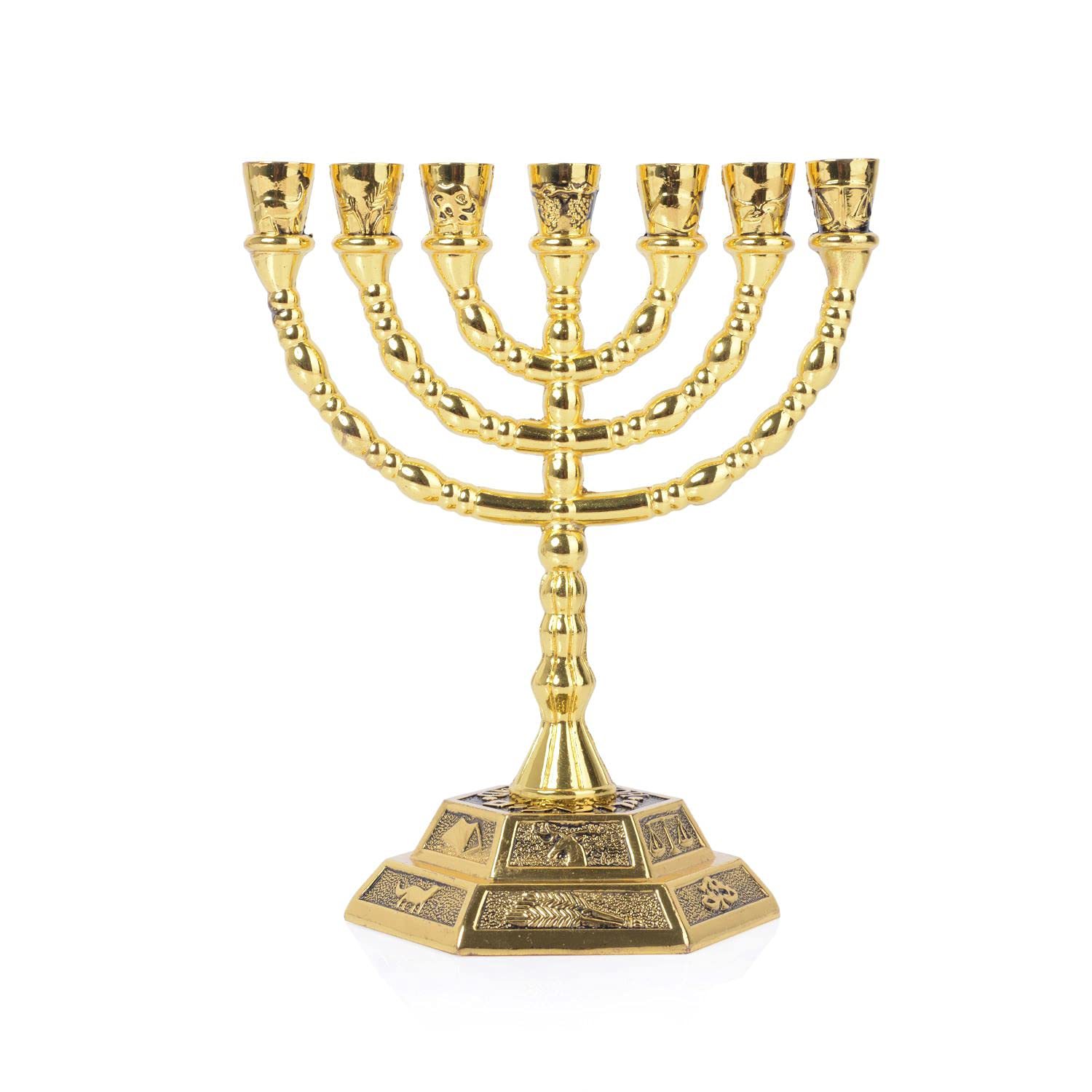 7 Branch Menorah Jewish Home D - Candle Holder Decor review and price