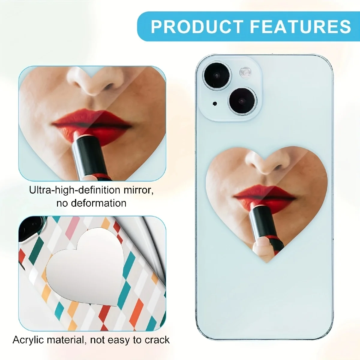 2pcs Phone Mirror Stickers,Mak - Decorative Mirror review and price