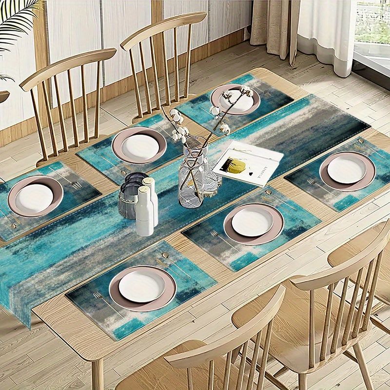 VIKAMA Morandi Abstract Ink Ta - Table Runner review and price