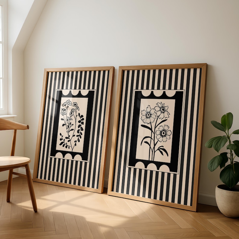2pcs/set Bohemian Style Plant  - Abstract Canvas Set review and price