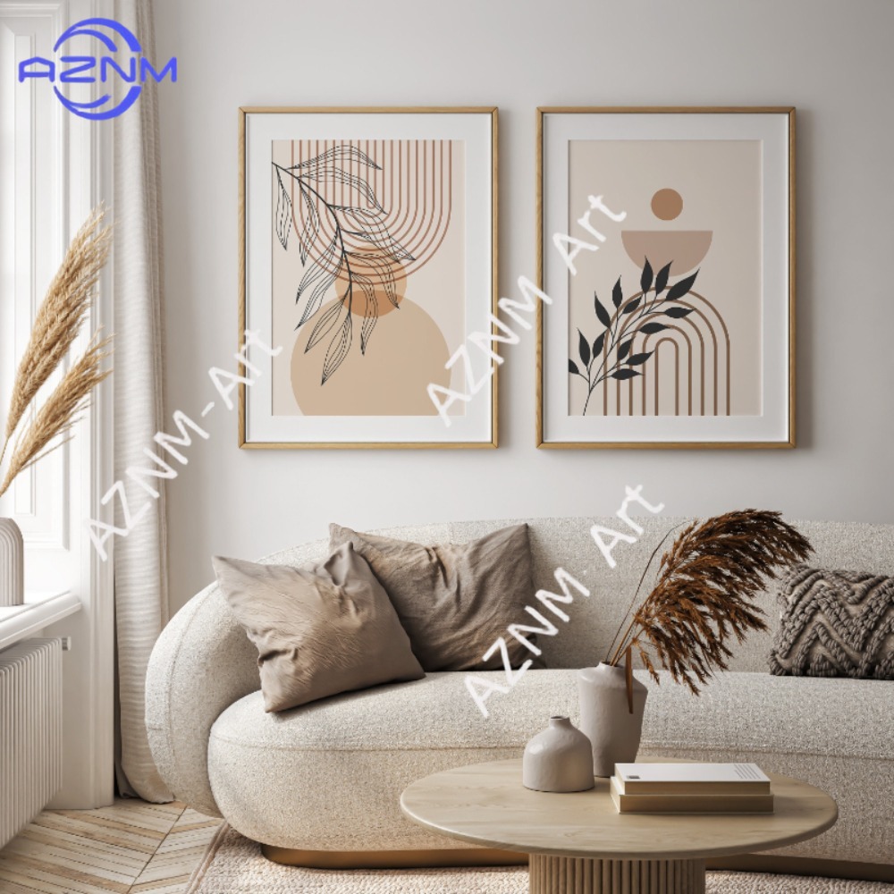 1/2Pcs Green Botanical Wall Ar - Abstract Canvas Set review and price