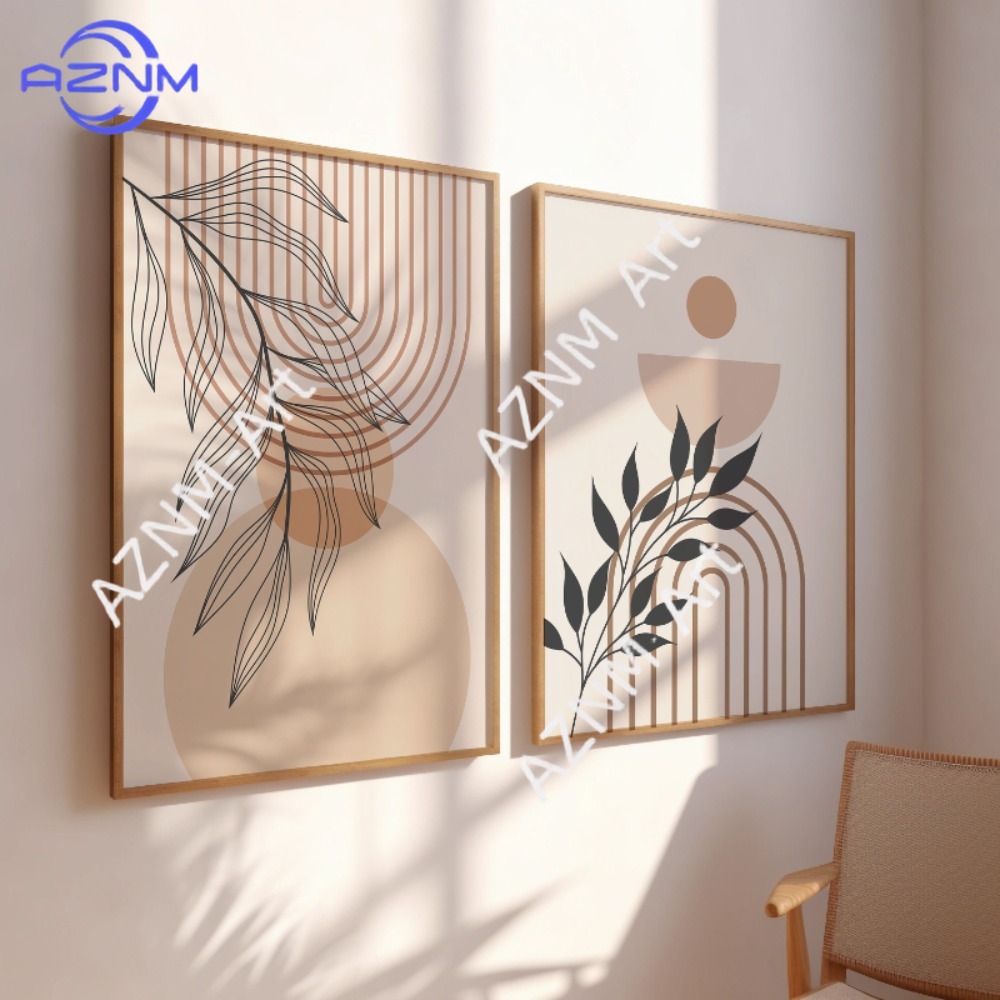 1/2Pcs Green Botanical Wall Ar - Abstract Canvas Set review and price